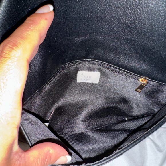 A New Day Black Clutch with Gold Chain - Picture 2 of 2